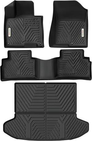 YITAMOTOR® Floor Mats & Cargo Liner Fit for 2023 2024 Kia Sportage(Not Hybrid), TPE All Weather Custom Fit for Kia Sportage Floor Mats Cargo Liner Waterproof Interior Accessories