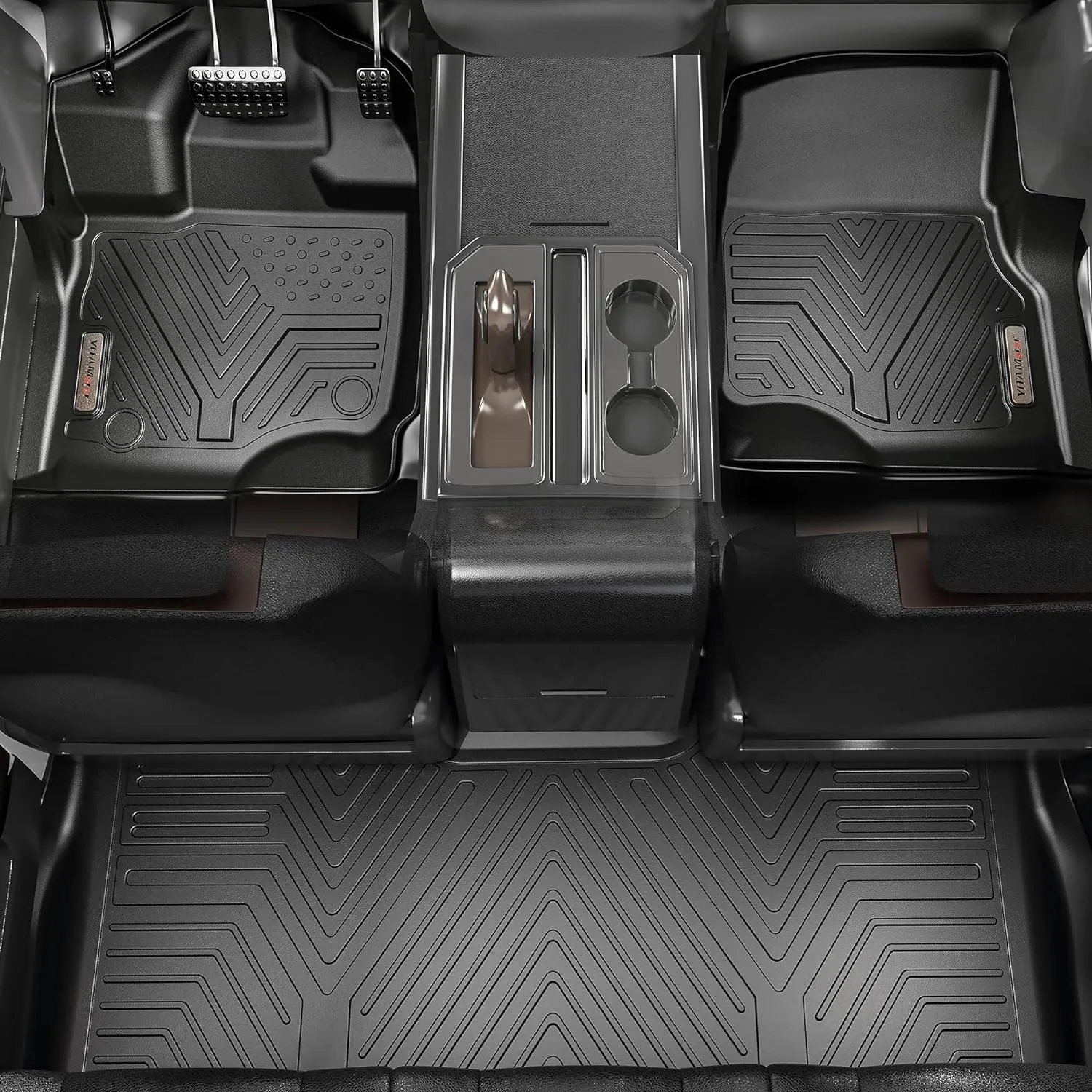 YITAMOTOR® Floor Mats for Kia Sportage 2023 2024 (Not Hybrid), TPE All Weather Protection Anti-Slip Automotive Floor Liners Custom Fit for Kia Sportage Floor Mats Waterproof Interior Accessories, Black